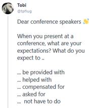 Speaking - What I Expect When Speaking At A Conference